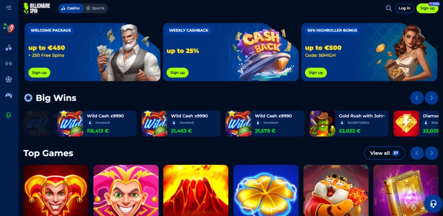 Billionaire Spin Juego Online